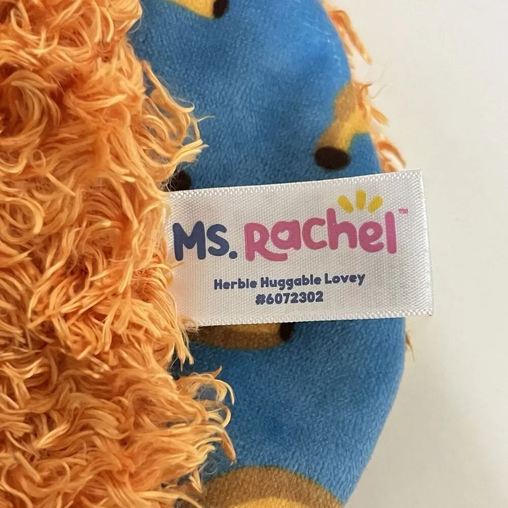 Ms. Rachel Herbie Huggable Lovey Security Blanket Lovie Orange Banana Lining